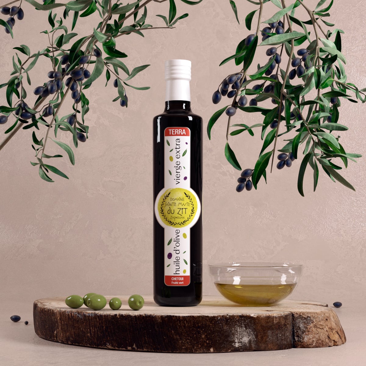 Bouteille huile d'olive vierge extra "Terra" (500ml)