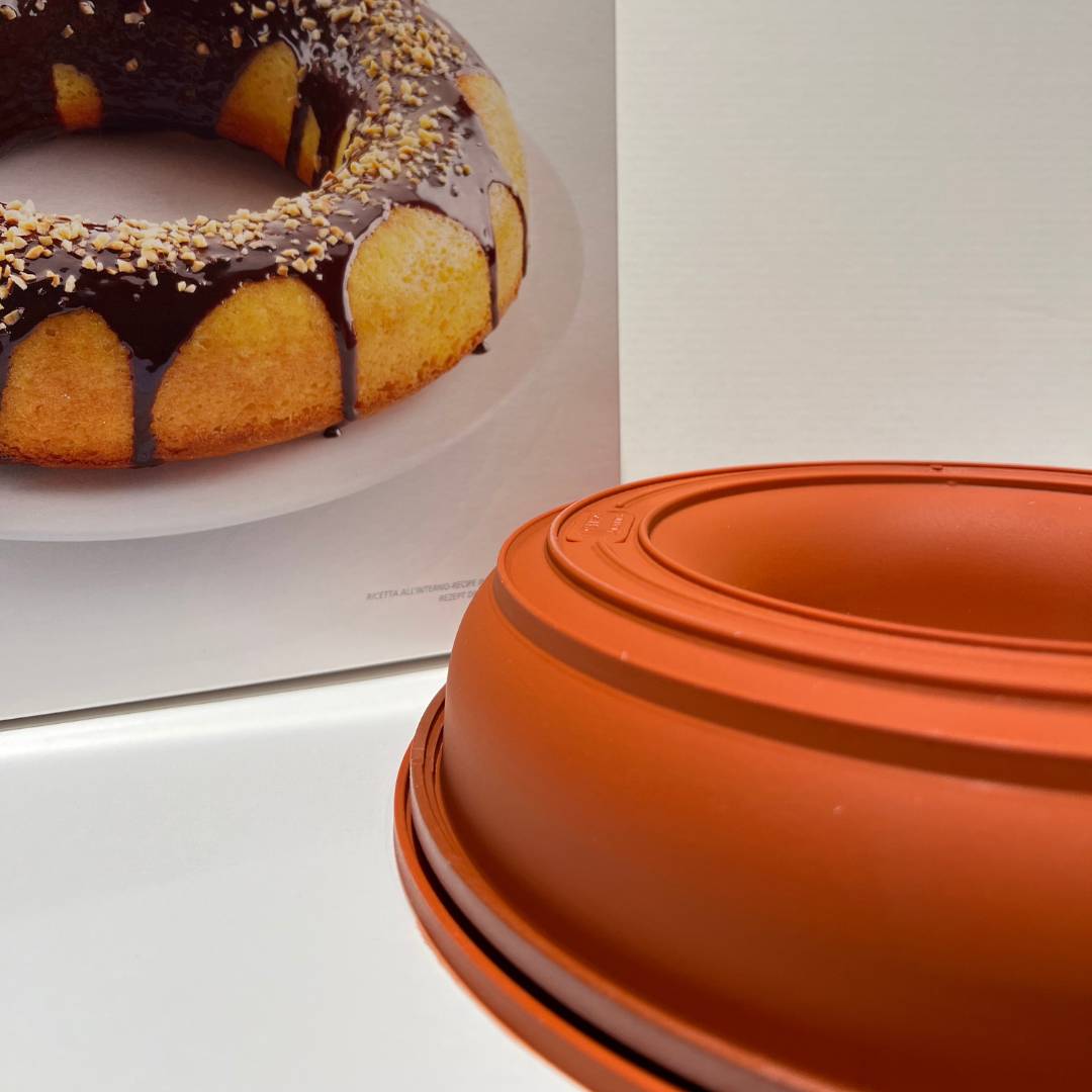 HERCHR Moule à Gâteau Rond 3D Silicone 29cm - Antiadhésif Rouge Pour Pâtisserie, Pain Et Chocolat