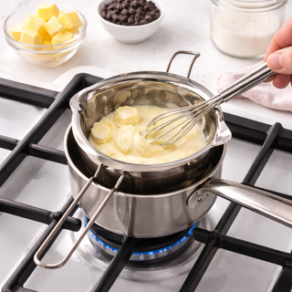 Casserole De Fonte / Bol De Bain-Marie En Acier Inoxydable