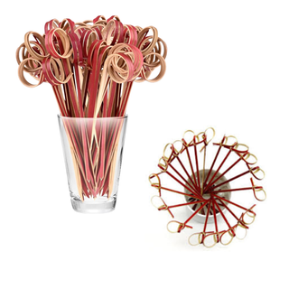 Piques Bambou Rubis Élégance