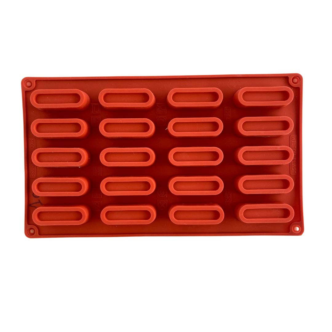 Moule Biscuit Rectange En Silicone - 20 pièces