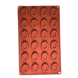Moule en sciliconne 24 motifs  ovale