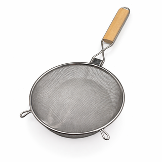 Passoire Fine En Acier Inoxydable Avec Manche En Bois