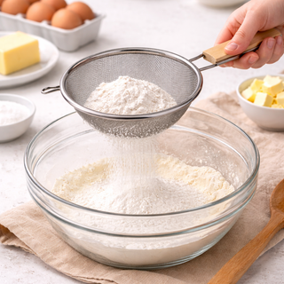 Passoire Fine En Acier Inoxydable Avec Manche En Bois