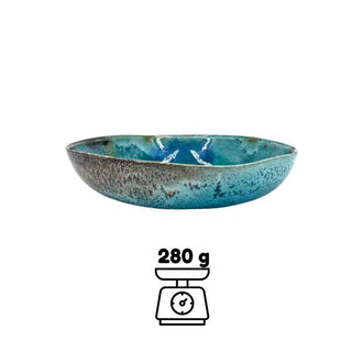 Assiette creuse en céramique fait-main Gaya différentes couleurs