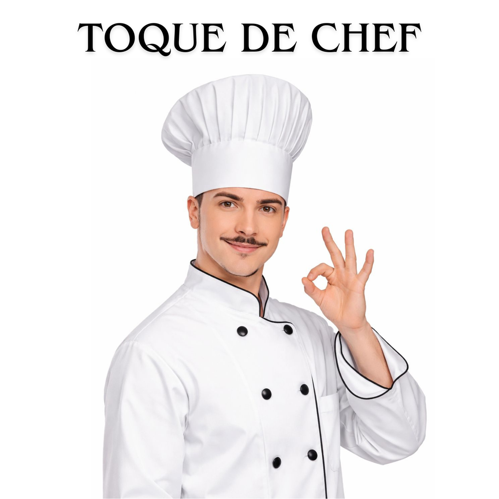 Toque de Chef Blanche Prestige – 12 Inch – Ben Yaghlane