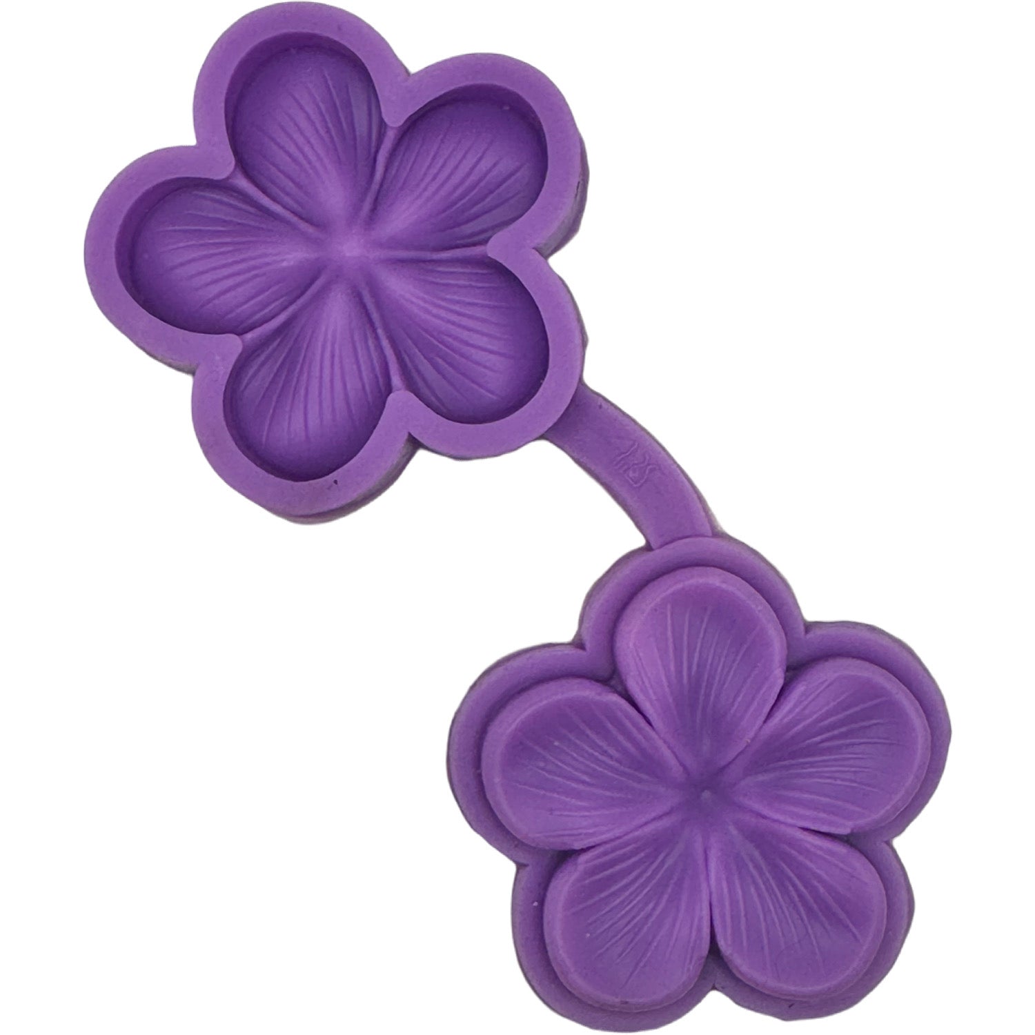 Moule en Silicone Double Fleur pour Créations Artistiques