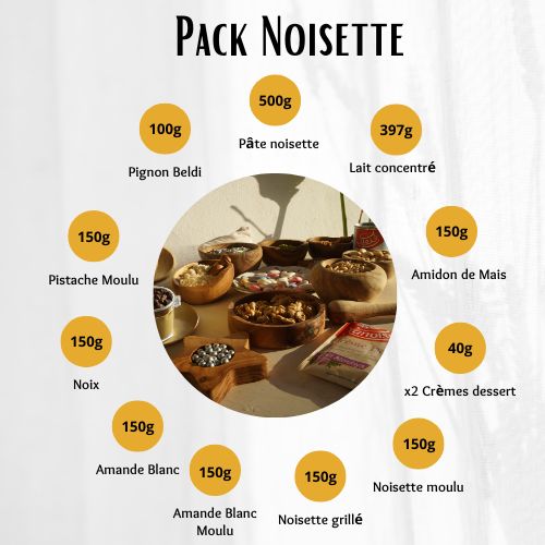 Pack mouled Noisette