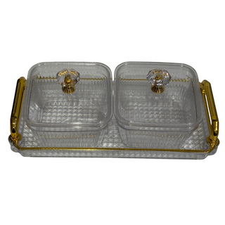 Plateau de Service Prestige Doré