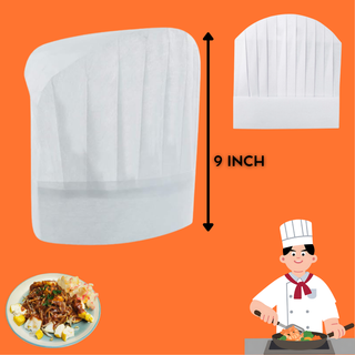 Toque de Chef Blanche Prestige – 9 Inch