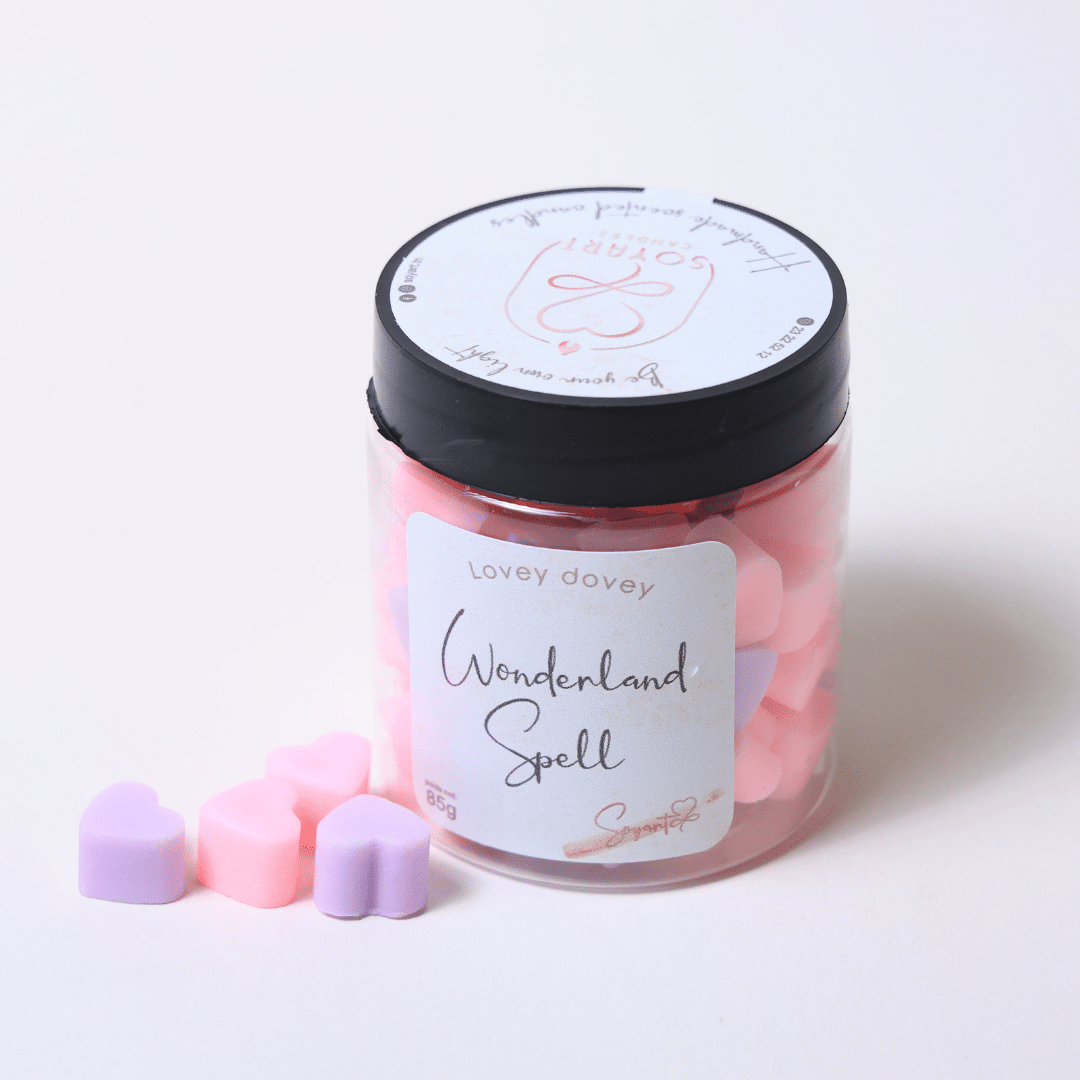 Minis fondants parfumés petit cœur "Wonderland spell"