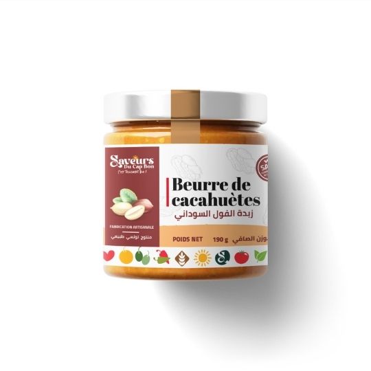 Beurre D’arachide, cacahuètes écoresponsable ayant le label EL KAHINA