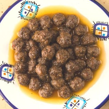 Boulettes de viande de veau à l'huile d'olive, Bnedak recette tunisienne
