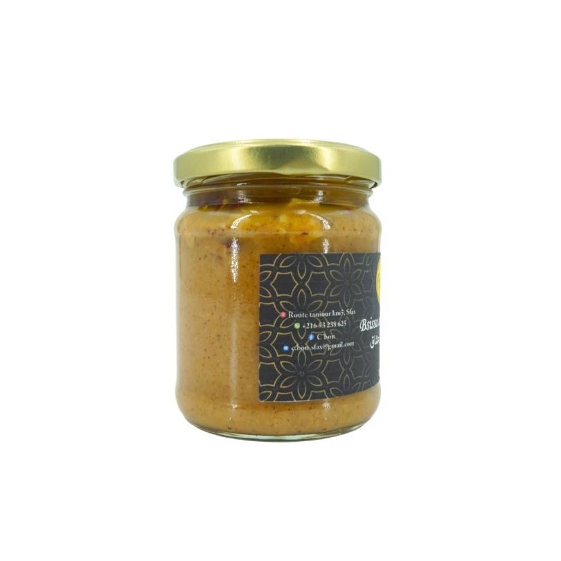 Bsissa amande achek mélanger à l'huile d'olive, pâte à tartiner 200 g