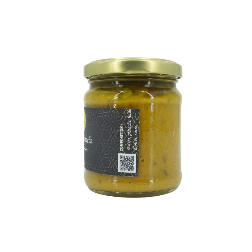 Bsissa pistache mélanger à l'huile d'olive , pâte à tartiner 200g