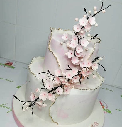 Fleurs "cerisier" en sucre comestibles